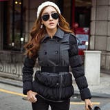 【jk7502】ダブルボタンデザイン&ファスナー2重構造で暖かい♪裾と袖別素材の… | KawaiCat | 詳細画像4