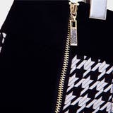 【pt7868】高級感のあるゴールドファスナーポイント千鳥格子柄ショートパンツ | KawaiCat | 詳細画像6