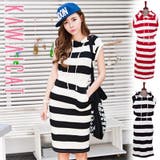 ラフな雰囲気で着こなしやすいカジュアルアイテム♪バンディングフード付きボーダーノ… | KawaiCat | 詳細画像1