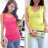 【ts8816】カラバリ豊富なシンプルデザインディープUネックベーシックタンクト… | KawaiCat | 詳細画像2 