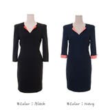 ネックラインと袖部分の配色が目を引くシックなデザインの配色ポイント7分袖シンプル… | KawaiCat | 詳細画像7