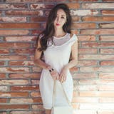 タンクトップを重ね着したようなセクシーデザイン♪オフショルダー風ノースリーブワン… | KawaiCat | 詳細画像5