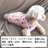犬 服 犬服 犬の服 タンクトップ ハート柄 着せやすい 袖なし ドッグウェア | K-city | 詳細画像4 