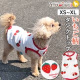 犬 服 犬服 いぬ 犬の服 タンクトップ ノースリーブ 袖なし いちご イチゴ | K-city | 詳細画像1 