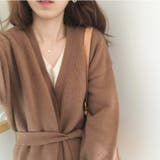 カーディガン カーデ ニット アウター セーター あったか ベルト付き | K-city | 詳細画像3