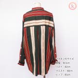 ブラウス シャツ レディース トップス シフォン ストライプ 長袖 | K-city | 詳細画像7