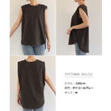 ノースリーブ トップス カットソー コットン 天竺 ワキ見え防止 | K-city | 詳細画像8