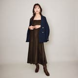 ブラウン | シアーベロアダブルストラップキャミドレス≪手洗い可能≫ | QUEENS COURT