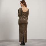 ライトグレー | ベロアバックシャンワンピース≪手洗い可能≫ | QUEENS COURT