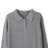 ポロカラーリブニットワンピース≪手洗い可能≫ | QUEENS COURT | 詳細画像10