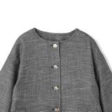 ツィード調ハウンドトゥースノーカラーコート≪手洗い可能≫ | QUEENS COURT | 詳細画像12 