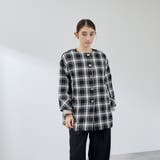 ツィーディチェックノーカラーコート≪手洗い可能≫ | QUEENS COURT | 詳細画像4 