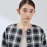 ツィーディチェックノーカラーコート≪手洗い可能≫ | QUEENS COURT | 詳細画像5 