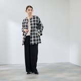 ツィーディチェックノーカラーコート≪手洗い可能≫ | QUEENS COURT | 詳細画像6 