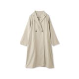 ライトグレー | スウェードライクピーチガウントレンチコート | QUEENS COURT