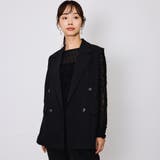 ブラック | ハイツイストクロスジレベスト≪手洗い可能≫ | QUEENS COURT