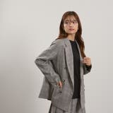 マルチグレンチェックテーラードジャケット≪手洗い可能≫ | QUEENS COURT | 詳細画像2