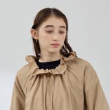 2WAYサーブルクロスフリルネックブルゾン | QUEENS COURT | 詳細画像6 