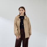 キャメル | 2WAYサーブルクロスフリルネックブルゾン | QUEENS COURT