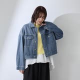 カラーデニムボクシーフィットブルゾン≪洗濯機で洗える≫ | QUEENS COURT | 詳細画像2 