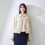 カラーデニムボクシーフィットブルゾン≪洗濯機で洗える≫ | QUEENS COURT | 詳細画像5 