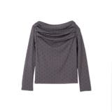 モノトーンドットオフショルカットソー≪手洗い可能≫ | QUEENS COURT | 詳細画像15 