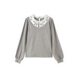 レースカラーラメMIXカットソー≪手洗い可能≫ | QUEENS COURT | 詳細画像13 