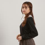 レースカラーラメMIXカットソー≪手洗い可能≫ | QUEENS COURT | 詳細画像4 