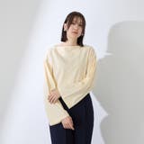 イエロー | ハイゲージ天竺ボートネックプルオーバー | QUEENS COURT
