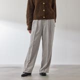 ライトグレー | ライトツィードタックパンツ≪手洗い可能≫ | QUEENS COURT