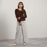 マルチフラワーイージーワイドパンツ≪手洗い可能≫ | QUEENS COURT | 詳細画像4 