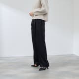 ナチュレッチセンタープレスワイドパンツ≪手洗い可能≫ | QUEENS COURT | 詳細画像2 