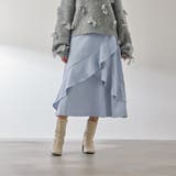 ツィードライクアシメフリルスカート≪手洗い可能≫ | QUEENS COURT | 詳細画像1