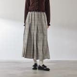 ホワイト系その他 | マルチグレンチェックタックプリーツスカート≪手洗い可能≫ | QUEENS COURT