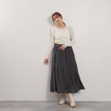 シルキーローンウエストプリーツスカート≪手洗い可能≫ | QUEENS COURT | 詳細画像24 