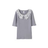 リボンレースカラーリブニット≪手洗い可能≫ | QUEENS COURT | 詳細画像18 