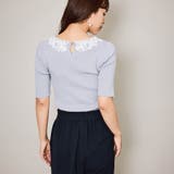 リボンレースカラーリブニット≪手洗い可能≫ | QUEENS COURT | 詳細画像3 