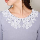 リボンレースカラーリブニット≪手洗い可能≫ | QUEENS COURT | 詳細画像4 