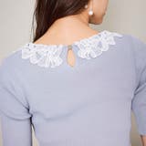 リボンレースカラーリブニット≪手洗い可能≫ | QUEENS COURT | 詳細画像5 