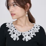 リボンレースカラーリブニット≪手洗い可能≫ | QUEENS COURT | 詳細画像8 