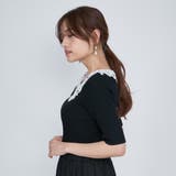リボンレースカラーリブニット≪手洗い可能≫ | QUEENS COURT | 詳細画像9 