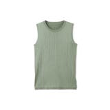 グリーン | ブライトワイドリブスリーブレスニット≪手洗い可能≫ | QUEENS COURT