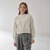 ライトグレー | パールドットニットプルオーバー≪手洗い可能≫ | QUEENS COURT