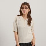 シャギーヤーンポロニットトップス≪手洗い可能≫ | QUEENS COURT | 詳細画像7 