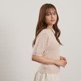 シャギーヤーンポロニットトップス≪手洗い可能≫ | QUEENS COURT | 詳細画像3 