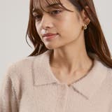 シャギーヤーンポロニットトップス≪手洗い可能≫ | QUEENS COURT | 詳細画像5 