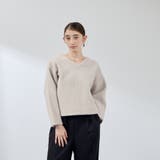 フェレットタッチWフェイスボクシーニット≪手洗い可能≫ | QUEENS COURT | 詳細画像12 