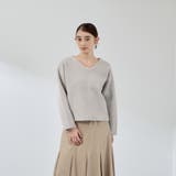 フェレットタッチWフェイスボクシーニット≪手洗い可能≫ | QUEENS COURT | 詳細画像14 