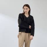 フェレットタッチWフェイスボクシーニット≪手洗い可能≫ | QUEENS COURT | 詳細画像4 