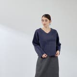 フェレットタッチWフェイスボクシーニット≪手洗い可能≫ | QUEENS COURT | 詳細画像6 